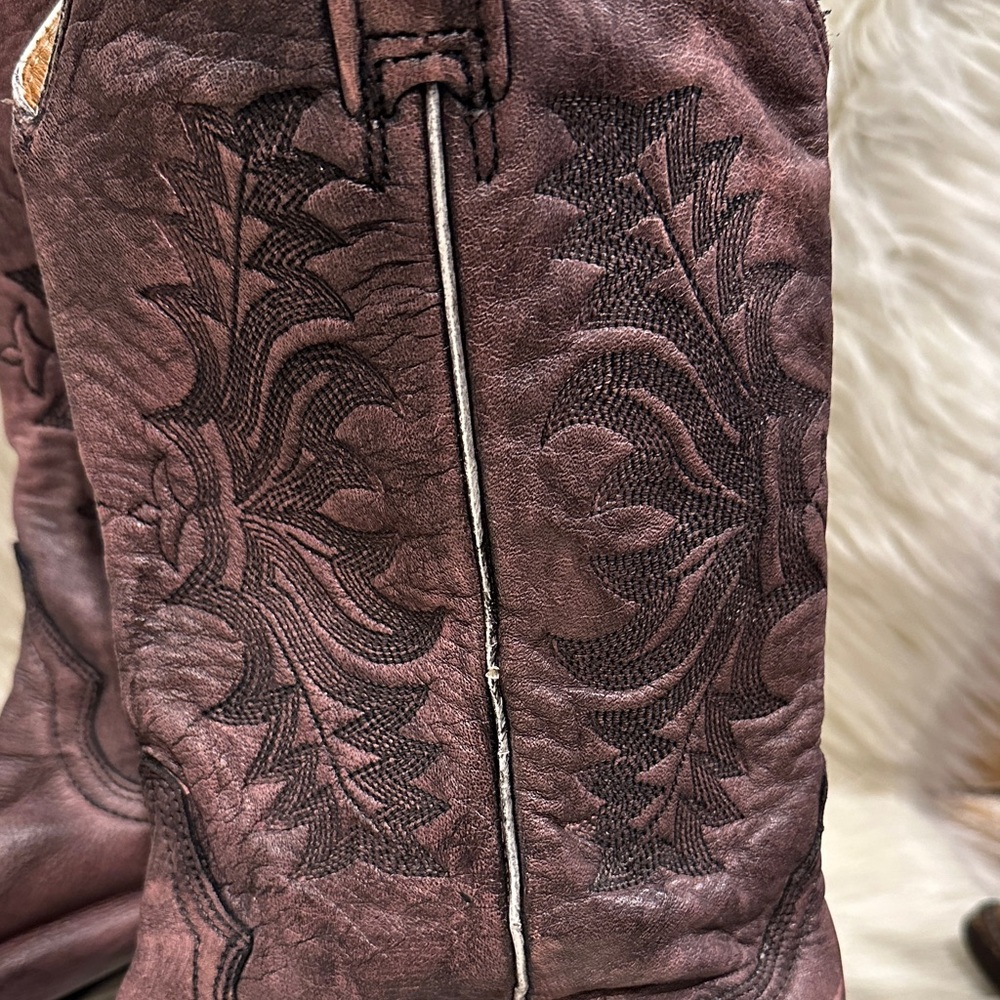 Stetson Rustic Pink Western Boots - Picture 5 of 9